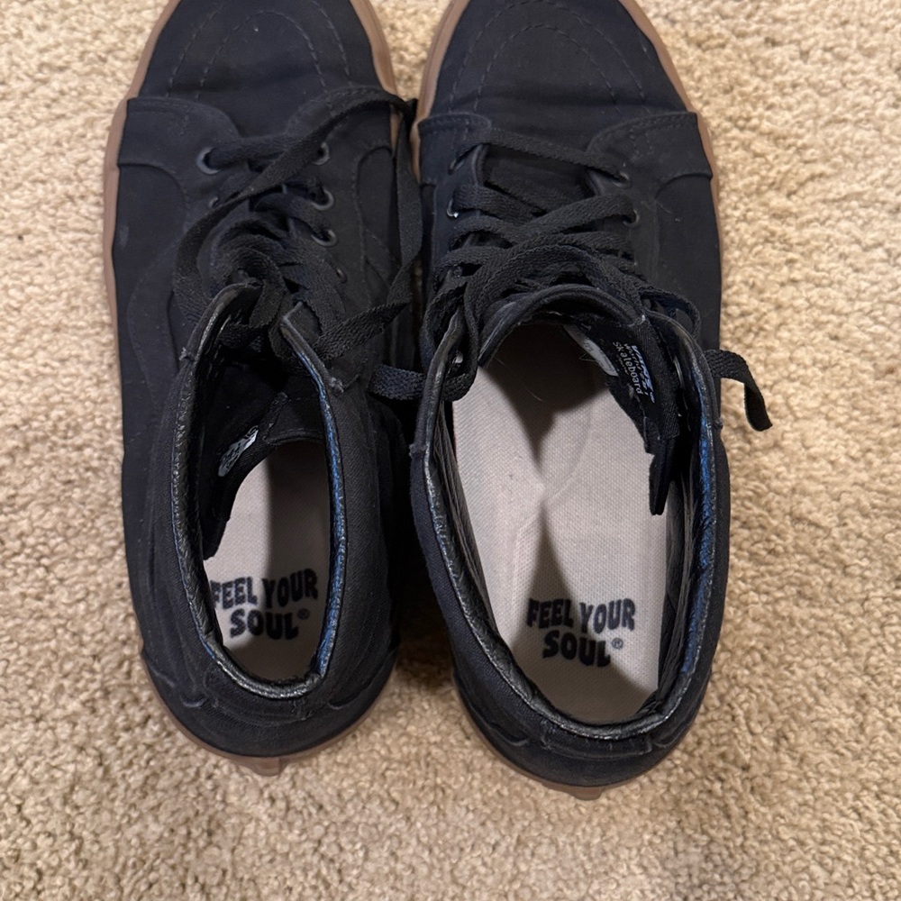 Vans Sk8-Hi Reissue Black and Gum Sneakers - Picture 5 of 5